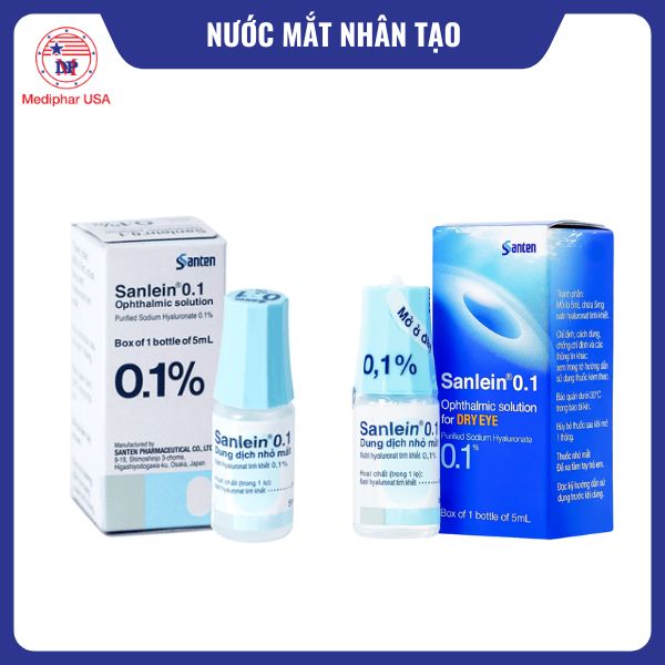 Nước mắt nhân tạo Sanlein 0,1%