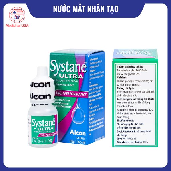 Nước mắt nhân tạo Systane Ultra - sử dụng công nghệ HP-Guar tiên tiến