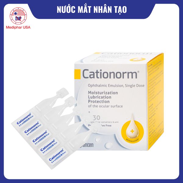 Nước mắt nhân tạo Cationorm