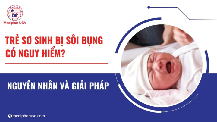 trẻ sơ sinh bị sôi bụng