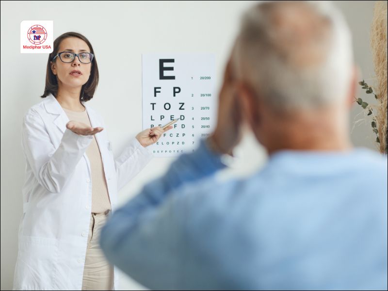 Bảng đo thị lực: Hướng dẫn cách đọc, sử dụng và ý nghĩa kết quả Quy trình thực hiện kiểm tra thị lực.