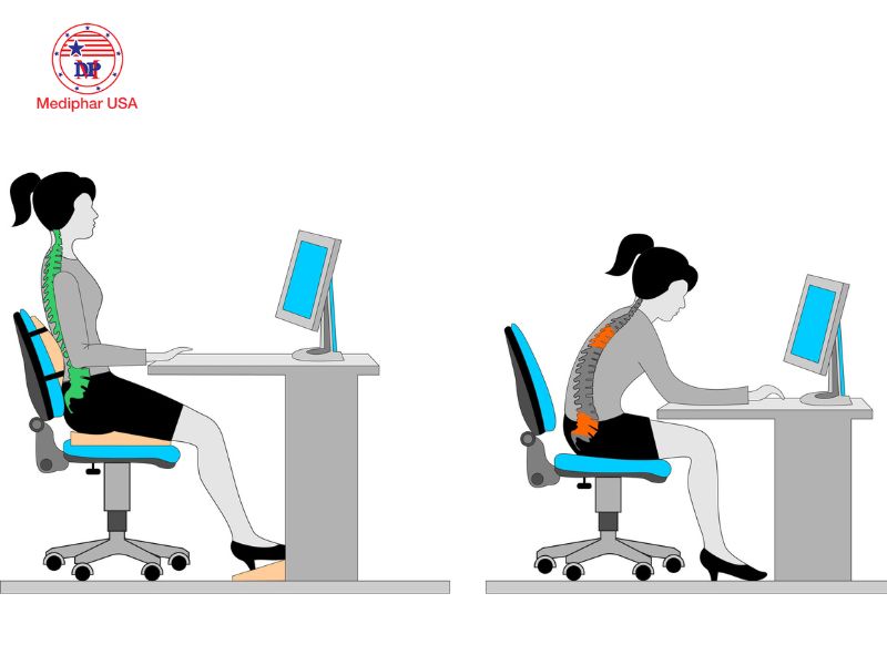 7 cách bảo vệ mắt khi làm việc với máy tính Đặt màn hình quá gần hoặc quá xa gây mỏi mắt