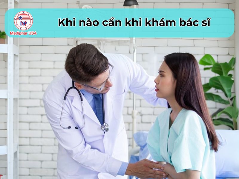 Đau bụng bên trái: Nguyên nhân, cách điều trị và phòng tránh Nên đi khám bác sĩ nếu bị đau bụng dữ dội, sốt cao trên 38.5°C hay ói mửa liên tục