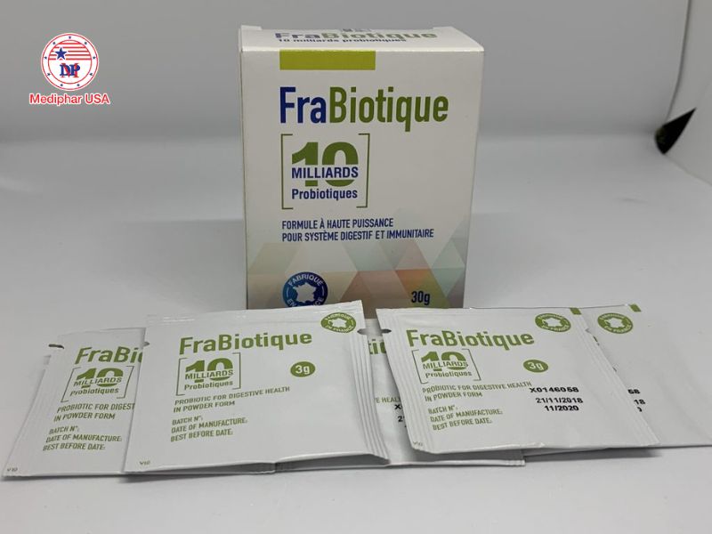 Review 7 men tiêu hóa của Pháp được tin dùng hiện nay Frabiotique có chứa hỗn hợp lợi khuẩn Lactobacillus và Bifidobacterium