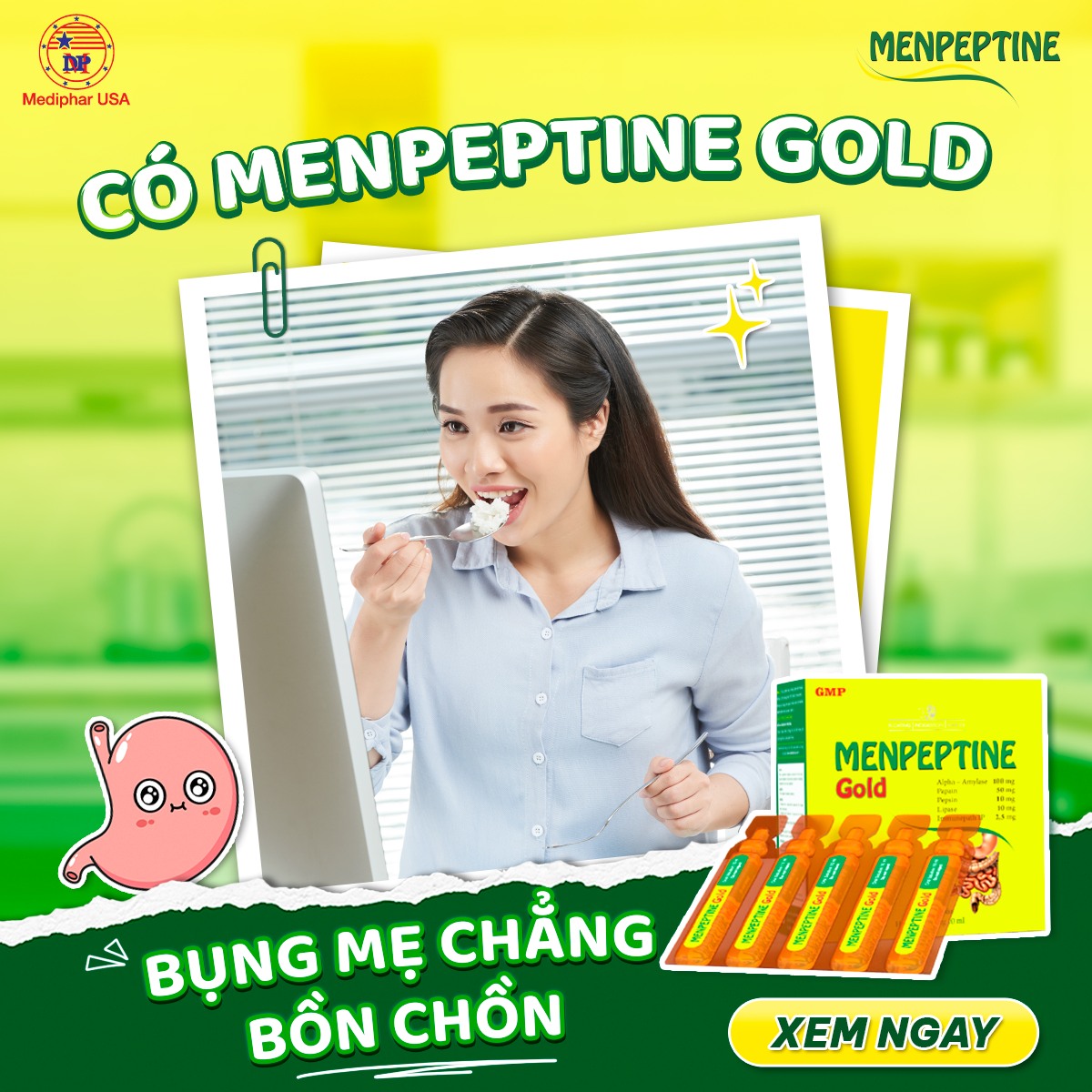 5 lợi ích khi bổ sung lợi khuẩn đường ruột cho người lớn Menpeptine Gold