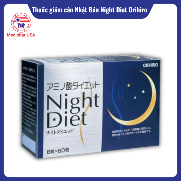 9 thuốc giảm cân an toàn hiệu quả được tin dùng hiện nay Thuốc giảm mỡ Night Diet Orihiro Nhật Bản