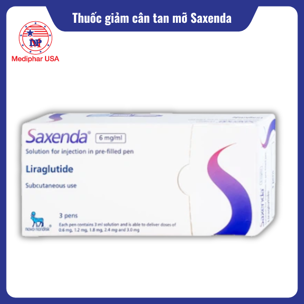 9 thuốc giảm cân an toàn hiệu quả được tin dùng hiện nay Thuốc giảm cân tan mỡ Saxenda
