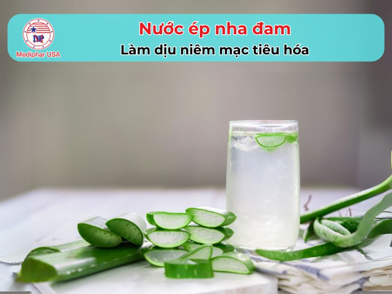 Uống nước gì để tiêu hóa nhanh? 11 loại đồ uống hỗ trợ hệ tiêu hóa hoạt động khỏe mạnh Gel nha đam có tác dụng làm lành niêm mạc