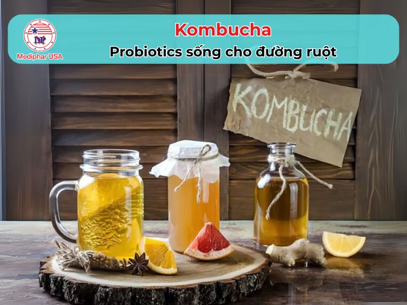 Uống nước gì để tiêu hóa nhanh? 11 loại đồ uống hỗ trợ hệ tiêu hóa hoạt động khỏe mạnh Kombucha chứa nhiều vi khuẩn có lợi (probiotics) và men sống