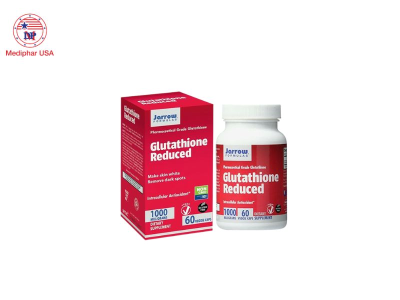 20+ viên uống trắng da hiệu quả hiện nay Jarrow Glutathione Reduced