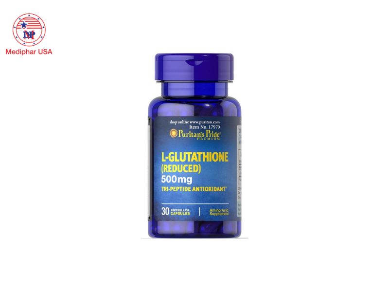 20+ viên uống trắng da hiệu quả hiện nay Puritan’s Pride L-Glutathione 500mg