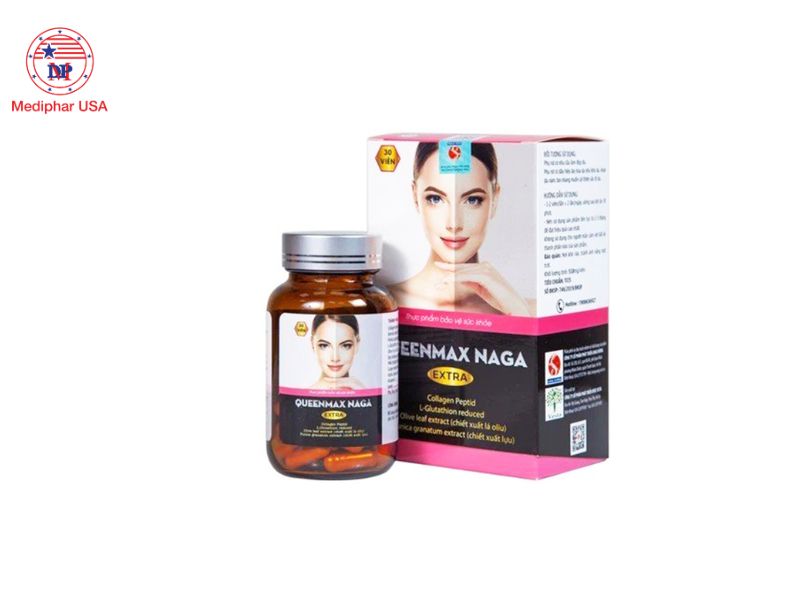 20+ viên uống trắng da hiệu quả hiện nay Queenmax Naga Extra Vesta