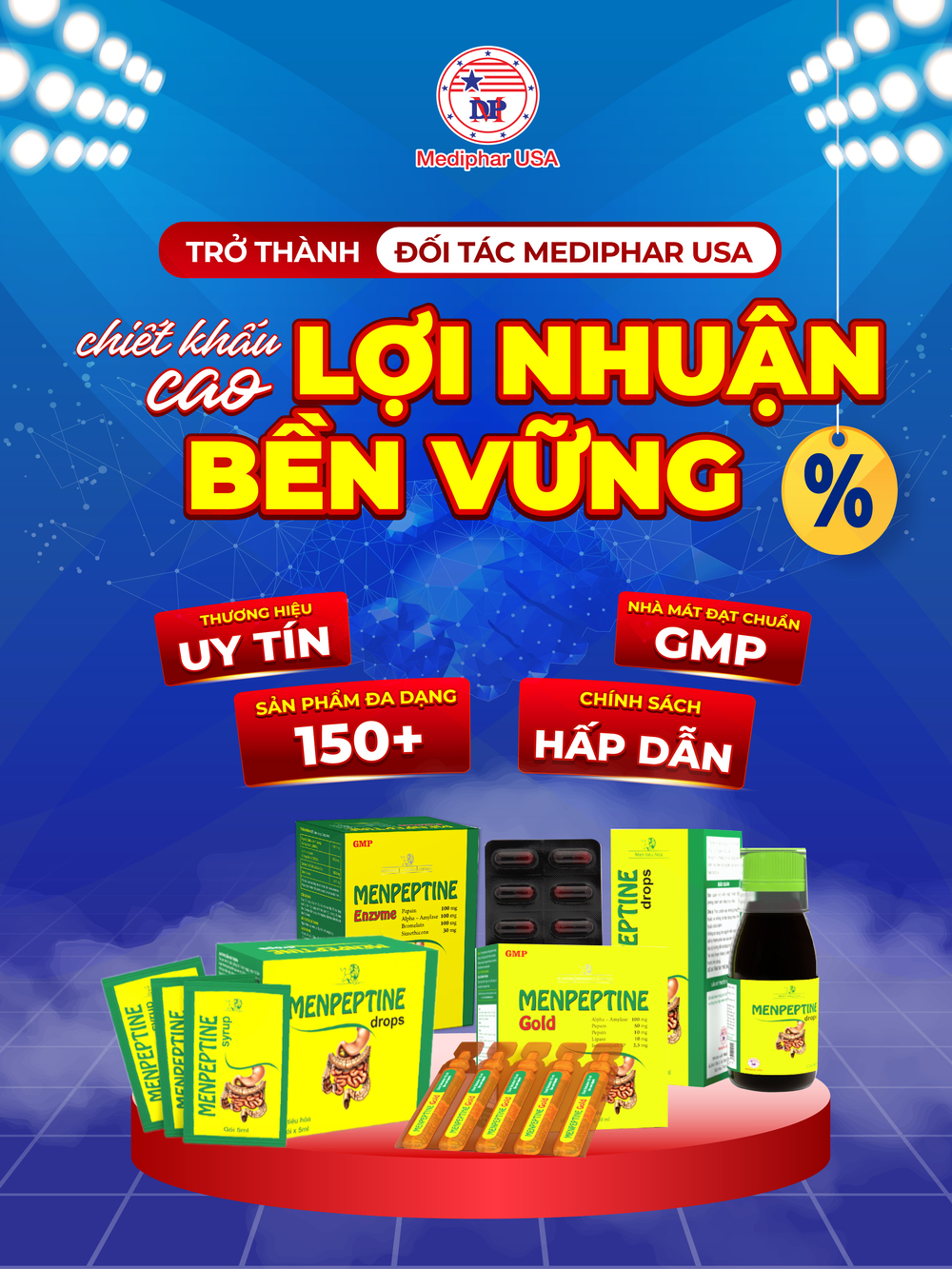 Men tiêu hóa Menpeptine: Review thành phần, công dụng, đối tượng, giá bán Nhập sỉ men tiêu hóa Menpeptine với nhiều ưu đãi, chiết khẩu hấp dẫn