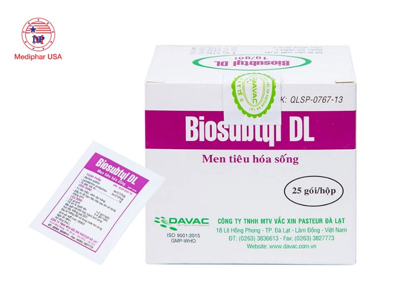 Men tiêu hóa sống Biosubtyl DL có tốt không? Công dụng, cách dùng và lưu ý khi sử dụng Men tiêu hóa sống Biosubtyl DL