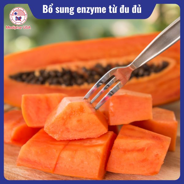 Cách bổ sung enzyme cho cơ thể hiệu quả Đu đủ chứa enzyme papain và hỗ trợ giảm các triệu chứng đầy hơi, táo bón