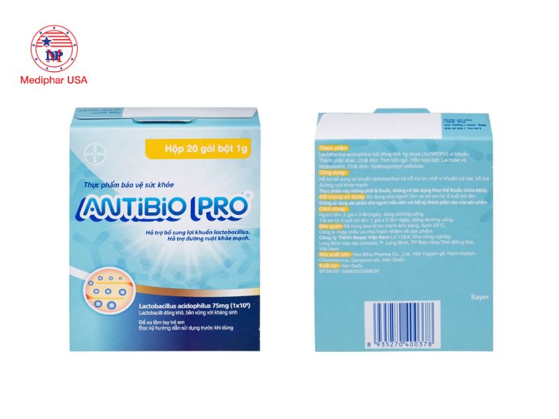 Men vi sinh Antibio Pro có tốt không? Công dụng, cách dùng và lưu ý khi sử dụng Hướng dẫn sử dụng men vi sinh Antibio Pro