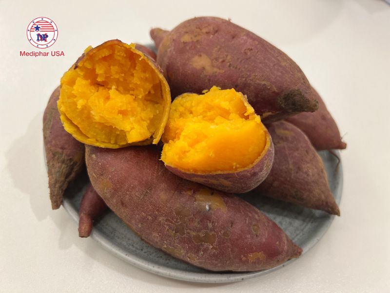 11 loại thực phẩm tốt cho mắt hỗ trợ cải thiện thị lực Khoai lang giàu beta-carotene, vitamin C, lutein và anthocyanin