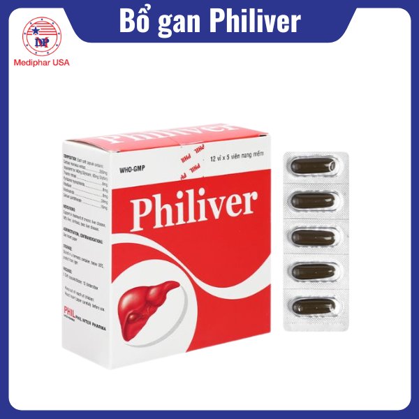 10 loại thuốc bổ gan tốt giúp giải độc và bảo vệ gan Thuốc bổ gan Philiver