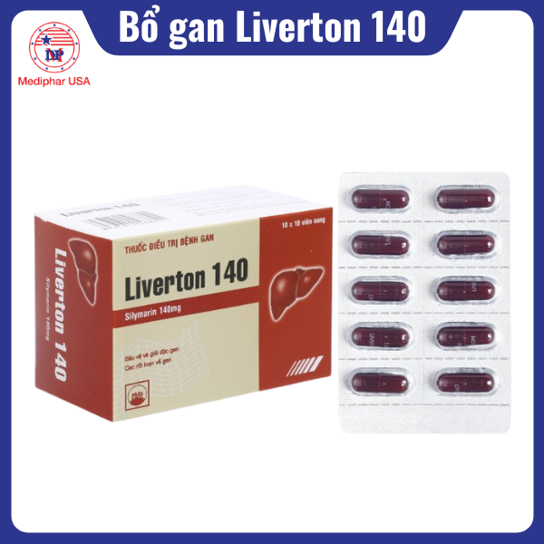 10 loại thuốc bổ gan tốt giúp giải độc và bảo vệ gan Thuốc giải độc gan Liverton 140