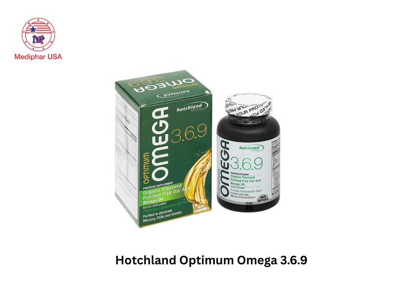Top 12 thuốc bổ mắt của Mỹ được tin dùng hiện nay Viên uống bổ mắt Hotchland Optimum Omega 3.6.9