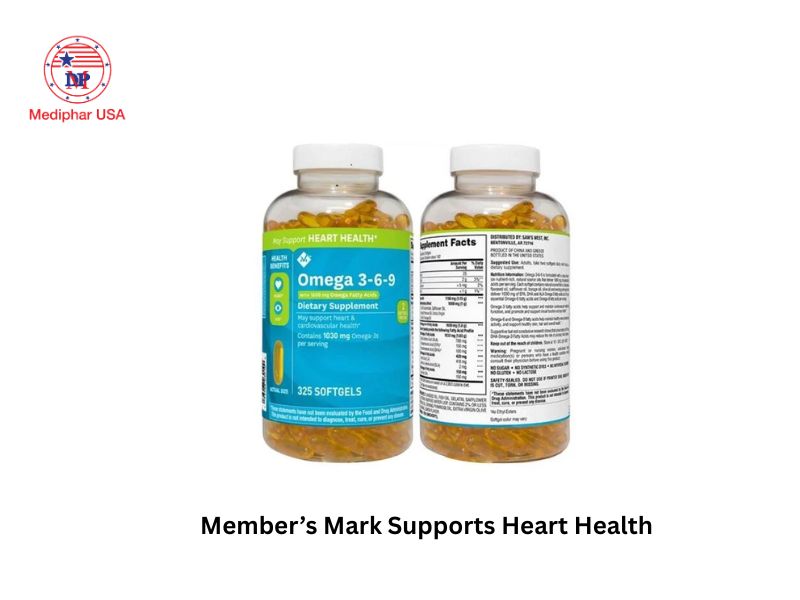 Top 12 thuốc bổ mắt của Mỹ được tin dùng hiện nay Thuốc bổ mắt Member’s Mark Supports Heart Health