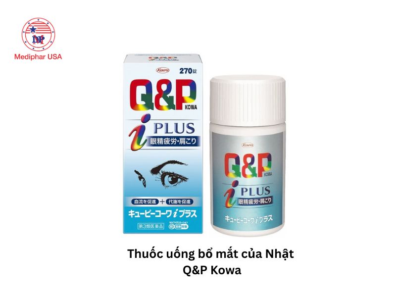 12+ thuốc bổ mắt của Nhật được tin dùng hiện nay Viên uống bổ mắt Q&P Kowa Nhật Bản