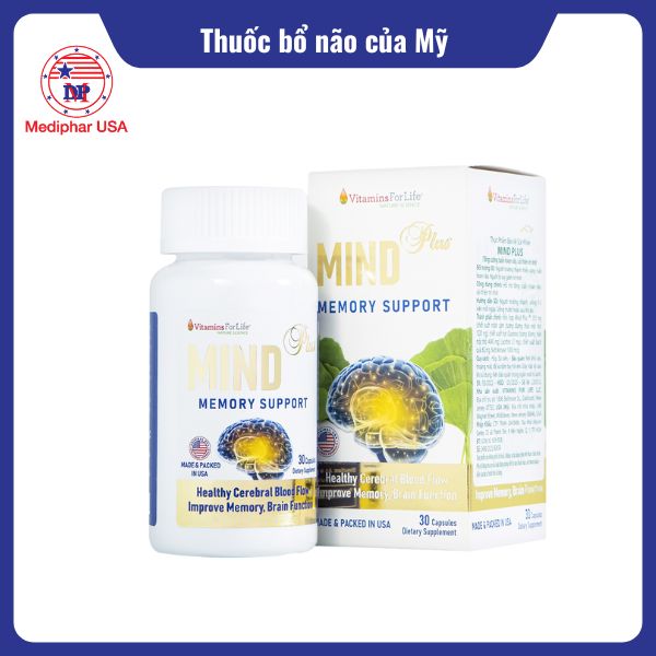 15 thuốc bổ não của Mỹ hiệu quả và được tin dùng hiện nay Mind Plus Vitamins For Life