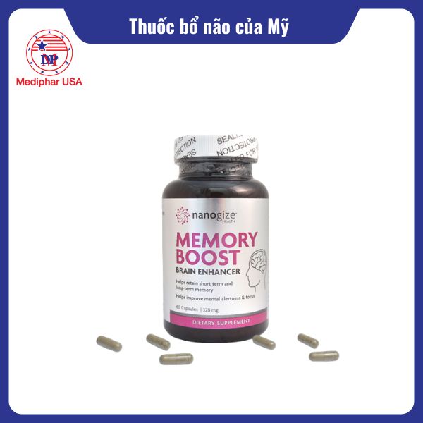 15 thuốc bổ não của Mỹ hiệu quả và được tin dùng hiện nay Viên uống Memory Boost