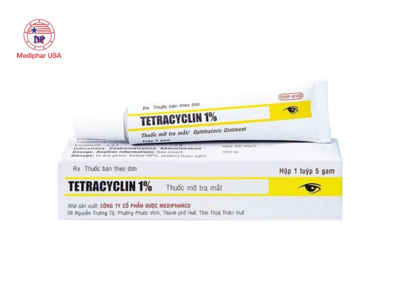 Thuốc mỡ tra mắt là gì? Công dụng và cách dùng an toàn Tetracyclin được dùng phổ biến