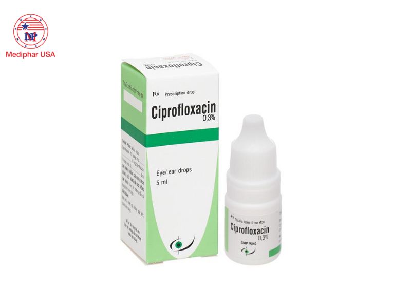 Top 9 loại thuốc nhỏ mắt kháng sinh hiệu quả hiện nay Thuốc nhỏ mắt Ciprofloxacin 0.3%