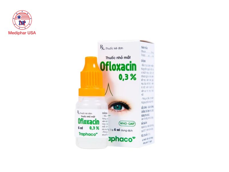 Thuốc nhỏ mắt trị đau mắt đỏ cho trẻ em an toàn và hiệu quả Thuốc nhỏ mắt Ofloxacin 0,3%
