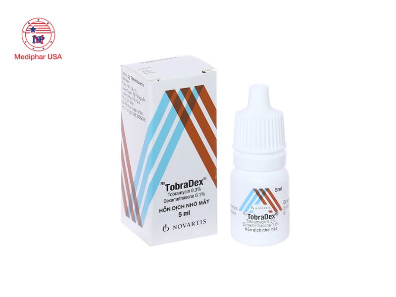 Thuốc nhỏ mắt trị đau mắt đỏ cho trẻ em an toàn và hiệu quả Thuốc nhỏ mắt TobraDex Alcon