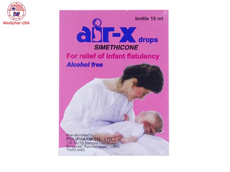 Trẻ bị rối loạn tiêu hóa uống thuốc gì? Tổng hợp 5 nhóm thuốc thường dùng Air - X là sản phẩm chống đầy hơi được nhiều phụ huynh tin dùng