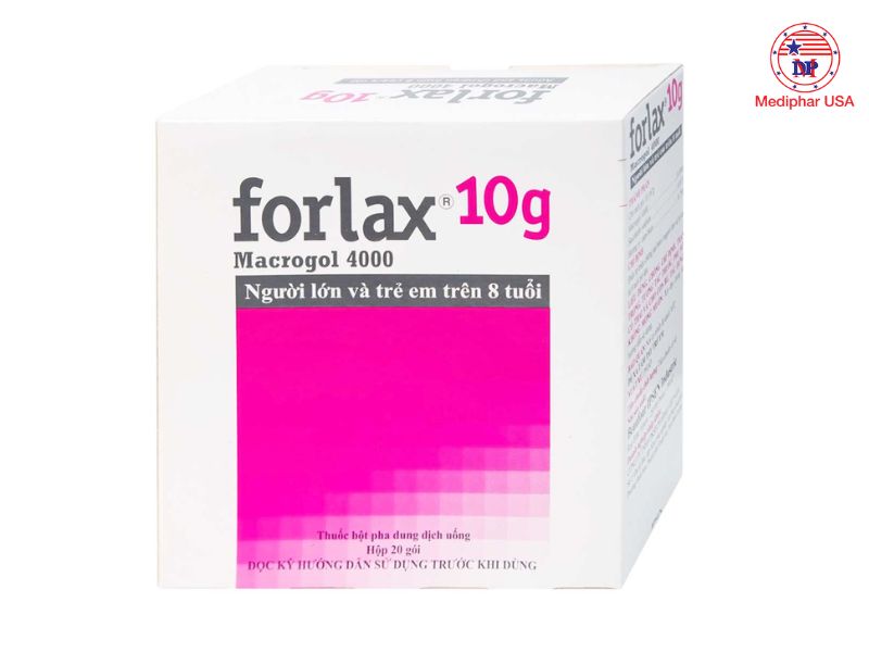 Trẻ bị rối loạn tiêu hóa uống thuốc gì? Tổng hợp 5 nhóm thuốc thường dùng Forlax thường dùng cho trẻ bị táo bón