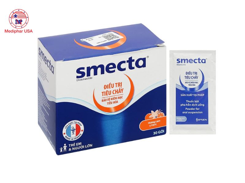 Trẻ bị rối loạn tiêu hóa uống thuốc gì? Tổng hợp 5 nhóm thuốc thường dùng Smecta làm dịu các cơn đau bụng do rối loạn tiêu hóa