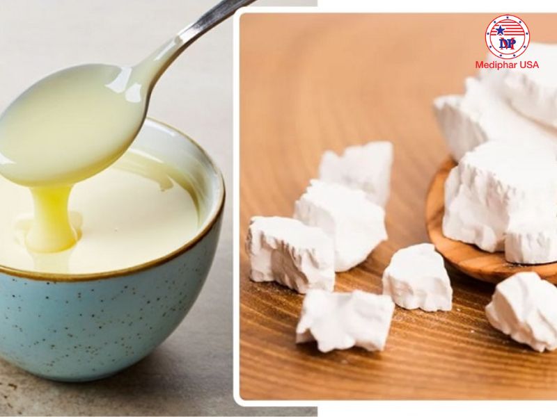 9 cách uống bột sắn dây đẹp da: Bí quyết làn da sáng mịn tự nhiên Pha bột sắn dây và sữa đặc mang lại hương vị béo ngọt dễ uống
