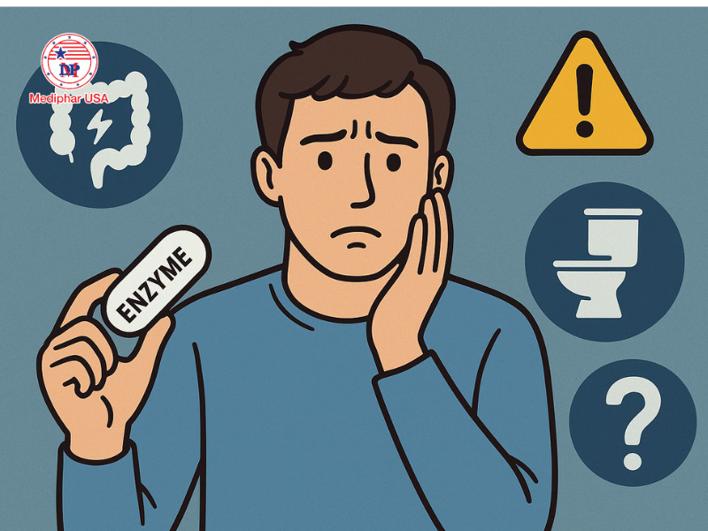 Hỏi đáp: Đau bụng uống men tiêu hóa được không? Tự uống men tiêu hóa khi đau bụng không đúng cách có thể dẫn đến nhiều rủi ro