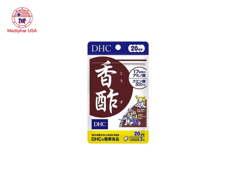 Review 8 sản phẩm DHC giảm cân đang có mặt trên thị trường Viên uống DHC giấm đen giảm cân
