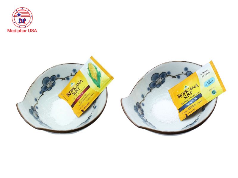 Đường ăn kiêng Tropicana Slim có tốt không? Công dụng, cách dùng và lưu ý Đường ăn kiêng Tropicana Slim được bào chế dưới dạng bột mịn