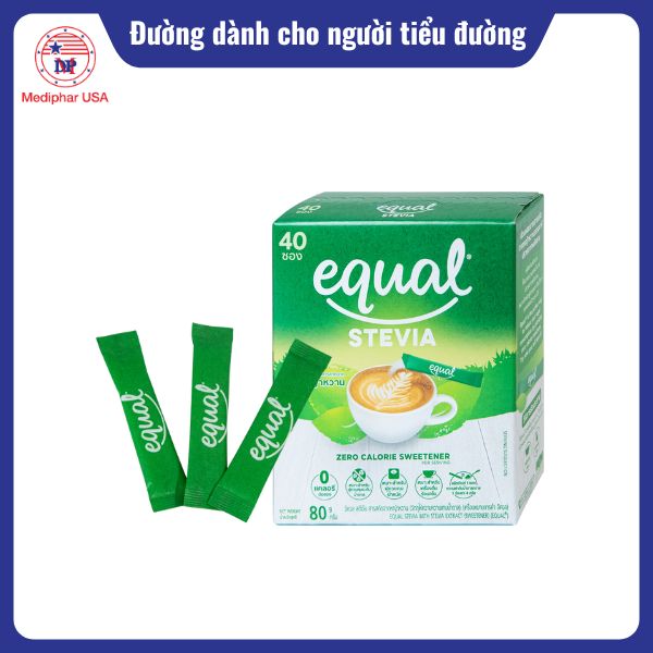 7 loại đường dành cho người tiểu đường tốt được tin dùng Đường cỏ ngọt Equal Stevia