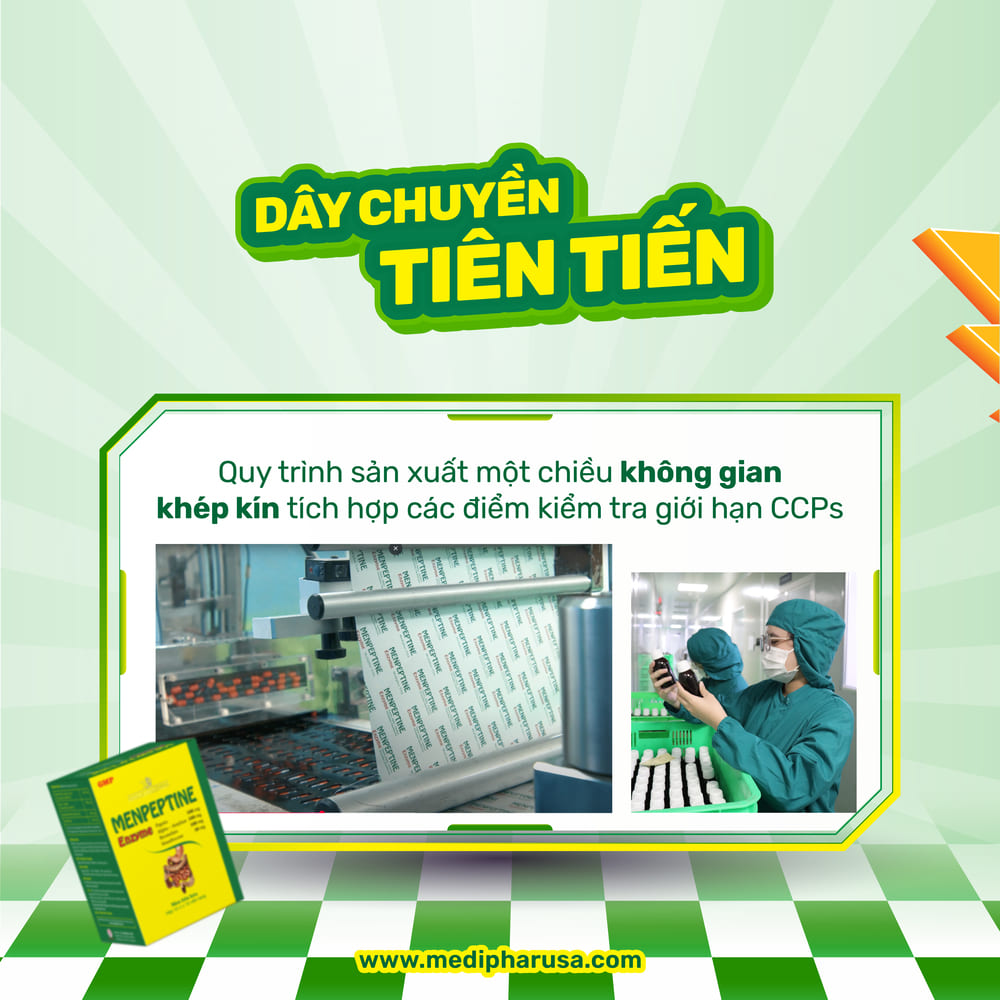 THÔNG BÁO: MENPEPTINE ENZYME CẢI TIẾN BAO BÌ – NÂNG CAO CHẤT LƯỢNG THÔNG BÁO: MENPEPTINE ENZYME CẢI TIẾN BAO BÌ – NÂNG CAO CHẤT LƯỢNG