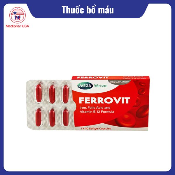 12 loại thuốc bổ máu hiệu quả, được tin dùng hiện nay Thuốc bổ máu Ferrovit MEGA We Care