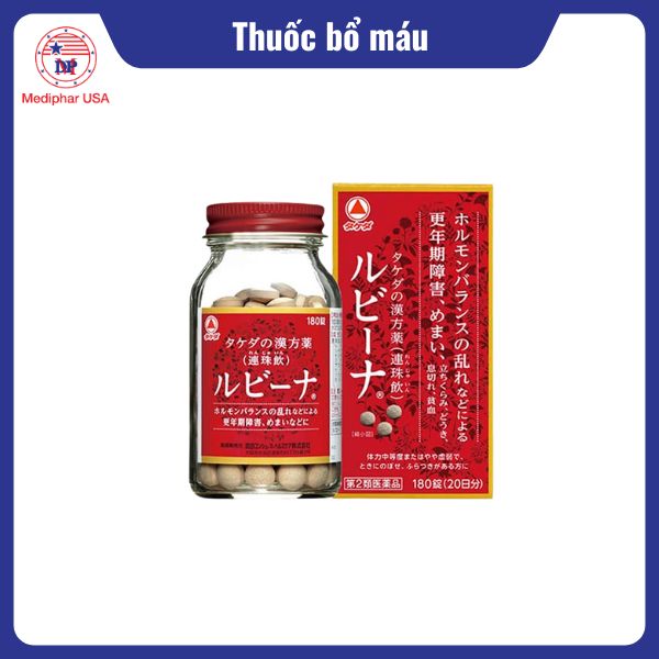 12 loại thuốc bổ máu hiệu quả, được tin dùng hiện nay Viên uống bổ máu của Nhật Rubina