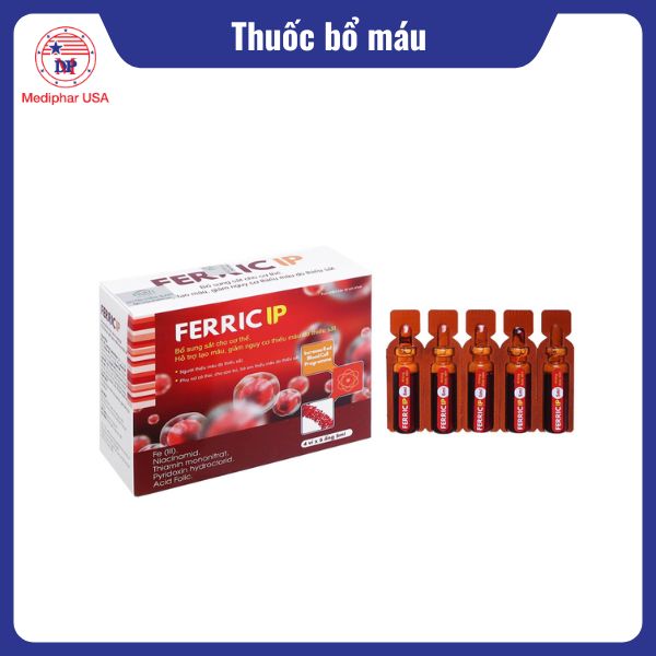 12 loại thuốc bổ máu hiệu quả, được tin dùng hiện nay Thuốc Ferric IP bổ máu