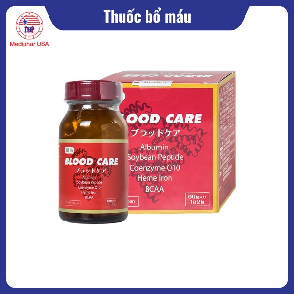 12 loại thuốc bổ máu hiệu quả, được tin dùng hiện nay Viên Blood Care Jpanwell cung cấp sắt