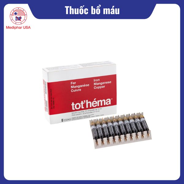 12 loại thuốc bổ máu hiệu quả, được tin dùng hiện nay Dung dịch uống bổ sung sắt Tot’héma
