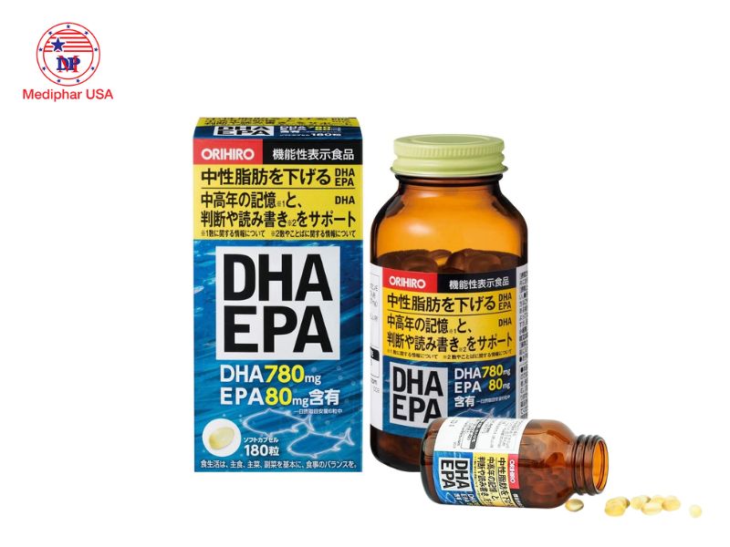 DHA EPA Orihiro bổ não của Nhật 180 viên