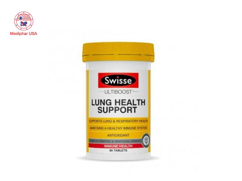 12 loại thuốc bổ phổi giúp giảm ho, tăng cường chức năng hô hấp Viên bổ phổi Swisse Lung Health Support