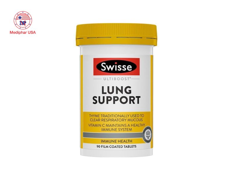 TOP 7 thuốc bổ phổi sau COVID giúp tăng cường sức khỏe phổi Viên uống bổ phổi sau covid Swisse Lung Health Support