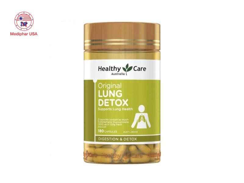 TOP 7 thuốc bổ phổi sau COVID giúp tăng cường sức khỏe phổi Viên uống bổ phổi Healthy Care Lung Detox